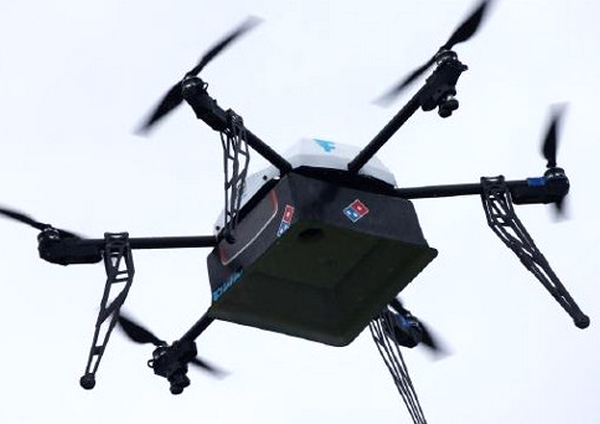 Un drone imprimé en 3D livreur de Pizza chez Domino’s
