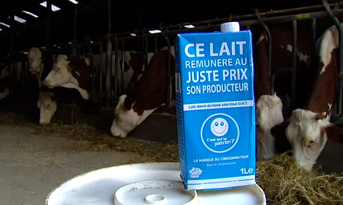 « C’est qui le patron ? » la marque de lait au prix juste