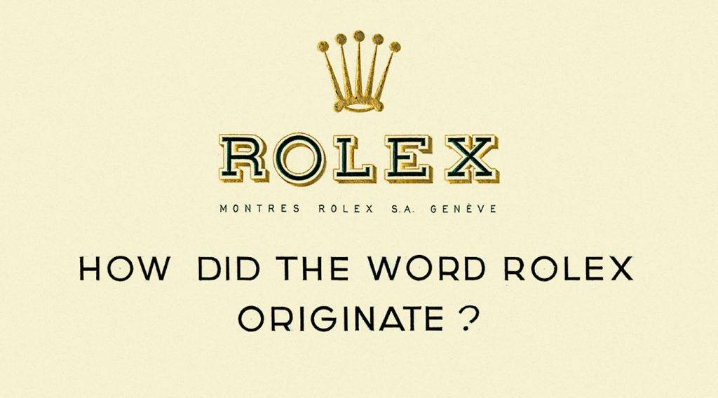 origine du nom de marque de montre rolex légende naming énékia