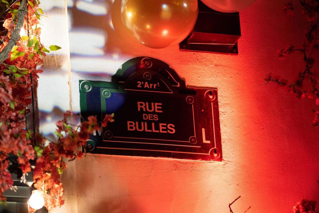 communication les marques fêtent noël feuillatte rue des bulles paris 1
